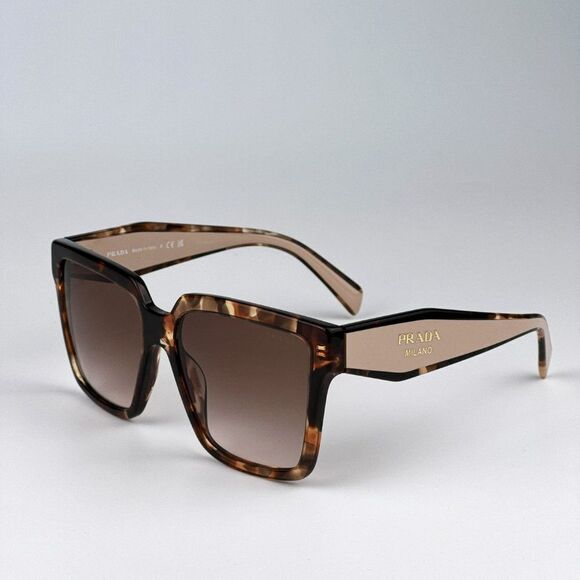 NEW Prada PR24ZS 07R0A6 Tortoise Brown Gradient Square Oversized Women Sunglasse main image 5